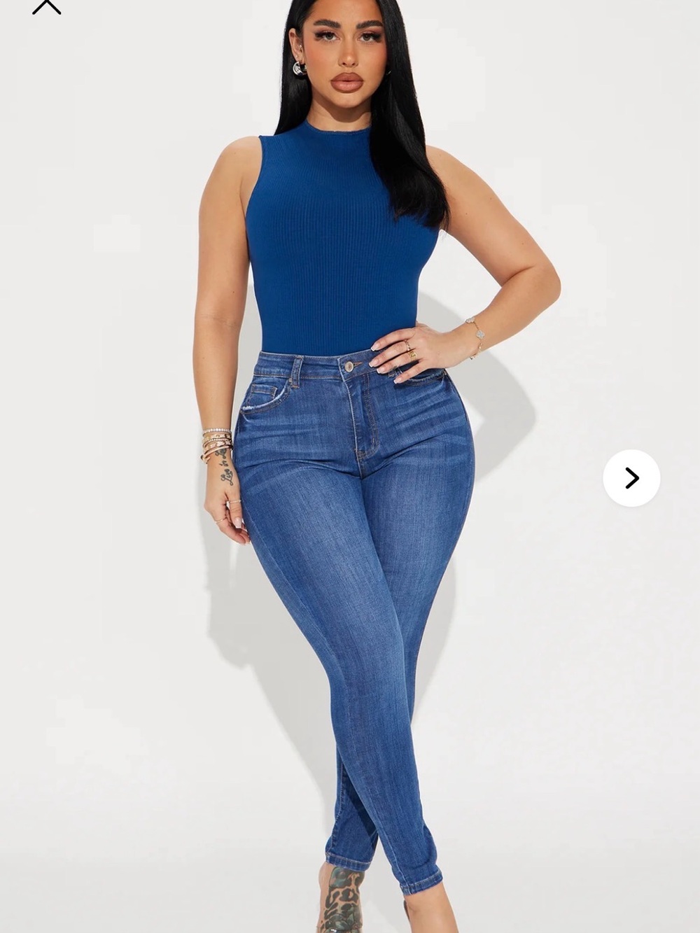 Fashion Nova Women’s Skinny Jeans - Blue Wash